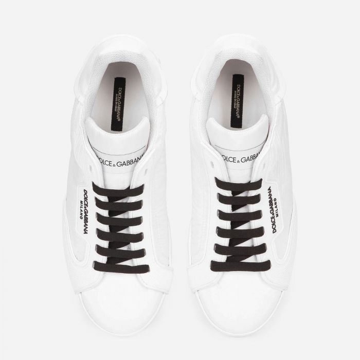 dolce and gabbana nylon and rubber portofino sneakers